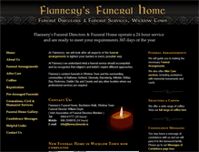 Tablet Screenshot of flanneryfunerals.ie